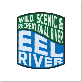 Eel River Wild, Scenic and Recreational River wave Posters and Art